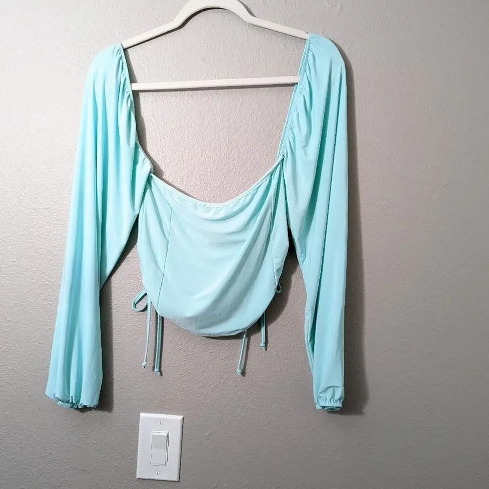 Nasty gal Balloon Sleeve Croptop